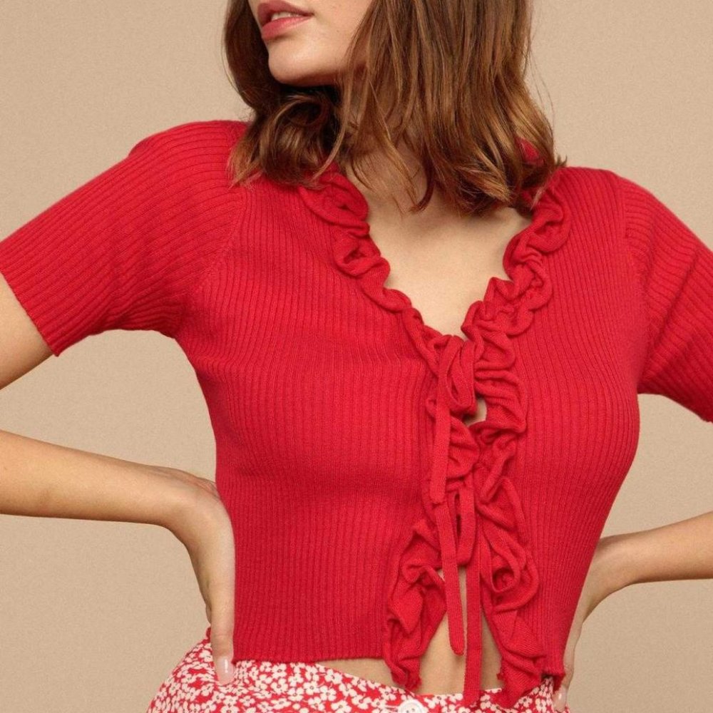 ISO Rouje Eungenia Sweater in Red sz 36